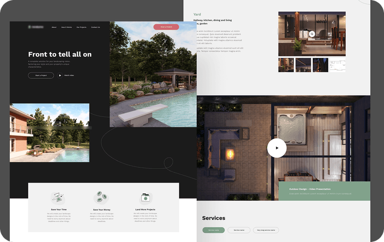 Cover with webscreens